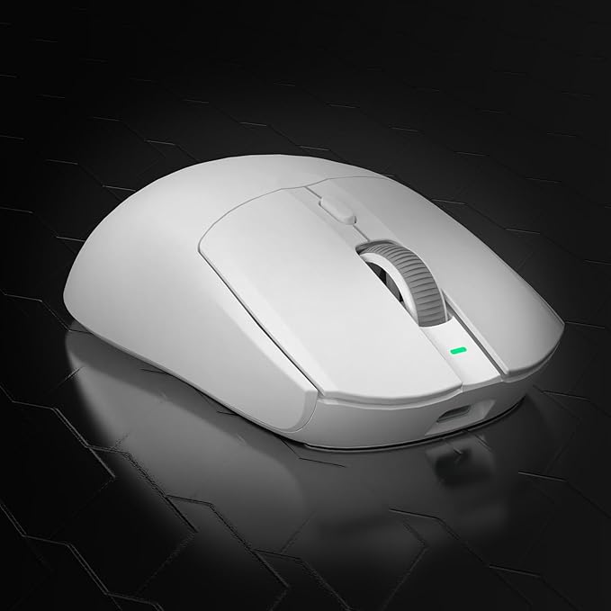 ATTACK SHARK AJ139 G Pro Gaming Mouse 4K Polling Lightweight PAW 3395 Sensor Receiver up to 26,000DPI 6 Programmable Button USB-C Charging Ergonomic Symmetric for PS4 Xbox PC Mac Gamer