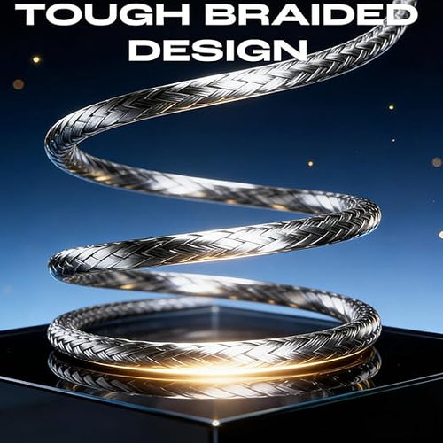 240W Super Fast Charging, Invisible Holder Charger Cable with Stand, Built-in Phone Support Fast Charging Cord, Type C Braided Design for Gaming Office Travel (C to Lignting)