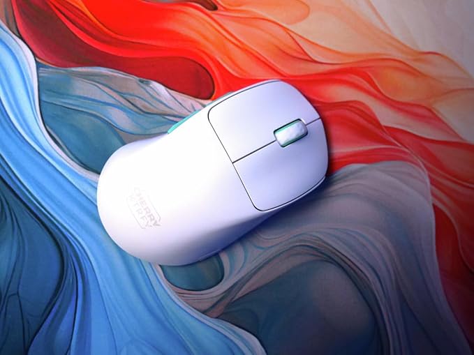 CHERRY XTRFY M64 Wireless | Ultra Light Ergonomic Gaming Mouse (M64, White)