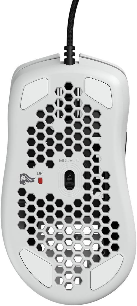 Glorious Model D- (Minus) Lightweight Gaming Mouse, Matte White (GLO-MS-DM-MW) (Renewed)
