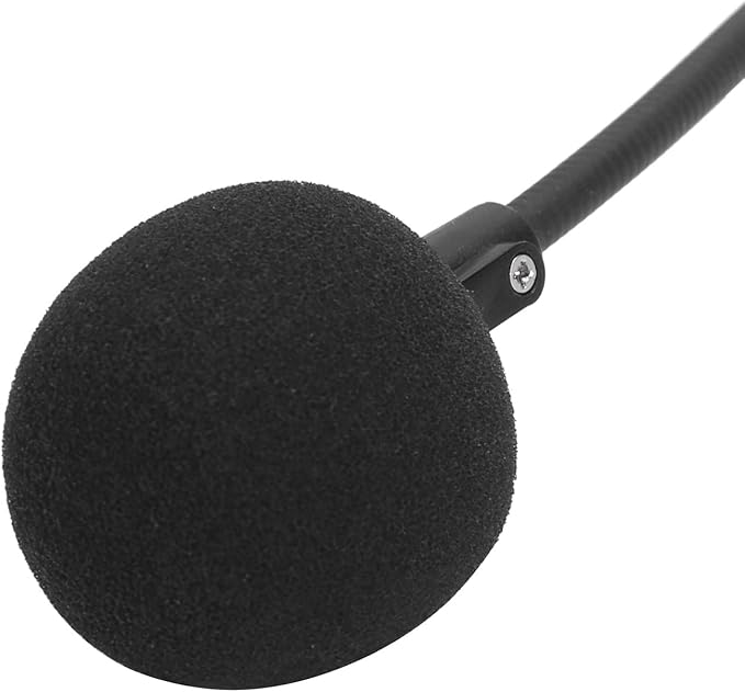 Pwshymi Dynamic Headset Microphone, 6.35MM Jack Headband Headset Microphone Earhook Microphone Portable High-Sensitivity Noise Reduction Dynamic for Singing Headphones