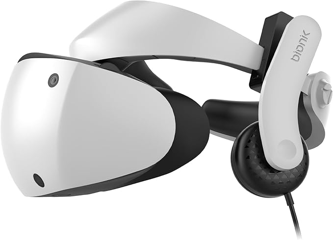 Bionik Mantis Attachable VR Headphones: Compatible with PlayStation VR2, Adjustable Design, Connects Directly to PSVR, Hi-Fi Sound, Sleek Design/PS4/PS5