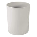 iDesign Franklin BPA-Free Plastic Round Waste Basket, 8" x 8" x 9.75", Light Gray,19802