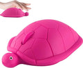 elec Space Wireless Turtle-Shaped Mouse, 2.4G Optical Computer Mouse, 3 Buttons, 12 x 7.7 cm (hot Pink)