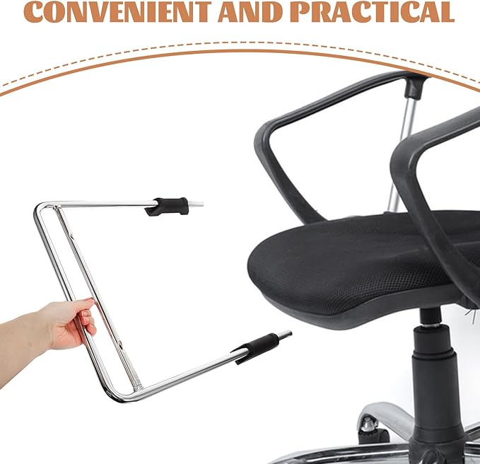 Generic Retractable Chair Footrest Footrest Chair Brackets Stainless Steel Replacement Easy to Use for Daily