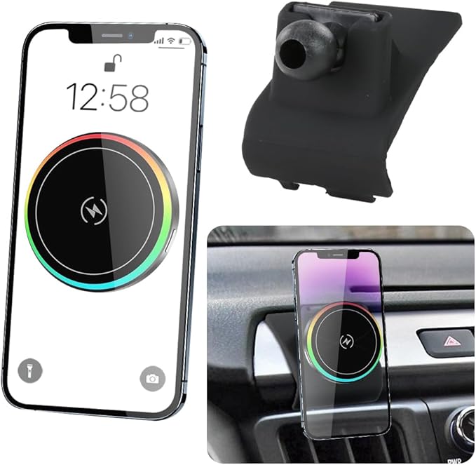 Car Magnetic Phone Mount for Toyota RAV4 2013 2014 2015 2016 2017 2018 Auto Interior Accessories Best Cellphone Holder Fast 15W Wireless Charger Cell Phones Charging Screen Stand Accessory