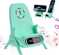 Mini Chair Wireless Fast Charger Multifunctional Phone Holder, 2026 New Wireless Fast Charger Phone Stand with Speaker, 3 in 1 Charging Desktop Stand for Cell Phones (Green)