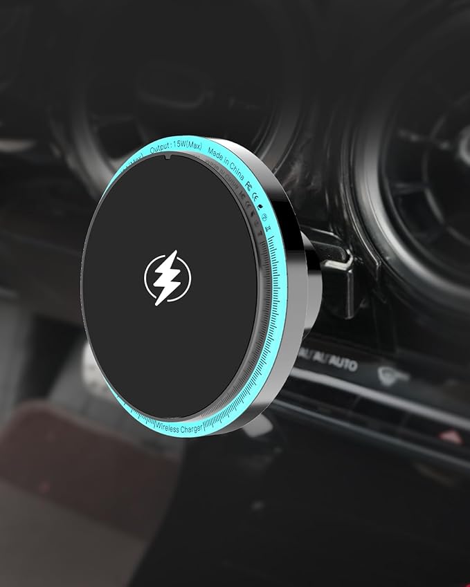 BEHAVE Magnetic Wireless Car Charger for Mercedes Benz A-Class 2019-2022 & CLA-Class 2020-2023,15W Fast Charging Mount Compatible for MagSafe Case,iPhone,Android Phones Ice Cooling Car Phone Holder