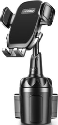 TOPGO Car Phone Mount, Cup Phone Holder for Car [Secure & Stable] Cup Phone Holder Cell Phone Automobile Cradle for iPhone 16 and More Smart Phone -Black