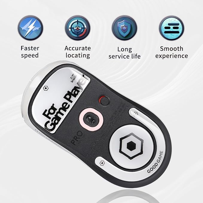 immoenuc Tempered Glass Mouse Skates for Logitech G PRO X2 Superstrike, G PRO X Superlight 2 & 2 SE, Ultra-Smooth Gaming Mouse Feet for Precision Control & Durable Performance