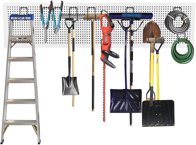 KINOMI 24 Pack Pegboard Hooks Heavy Duty Pegboard Drill Holder Power Tool Holder, Value Set, Large Pegboard Accessories and Hooks for Tools, Power Drills, Art and Craft Supplies etc