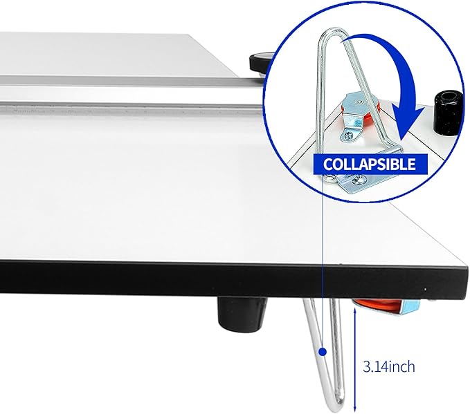 A2 Drawing Board Portable Drafting Board 24 x 18 Inches Drafting Table with Parallel Bar, Angle Adjustable Measuring System Angle Parallel Drawing Board