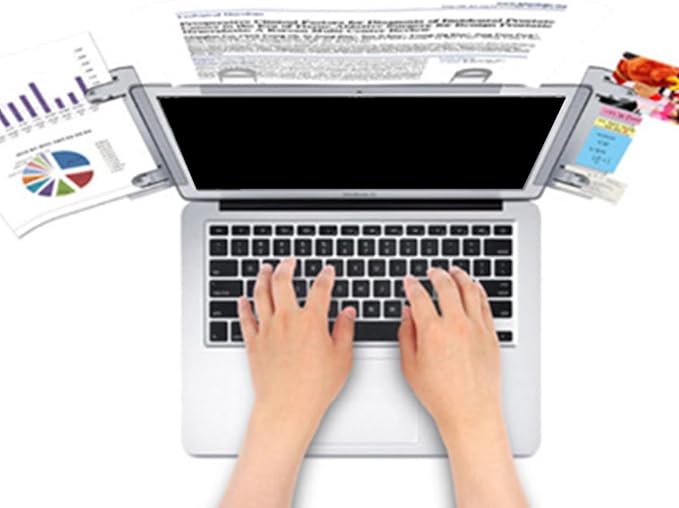 Document Holder Clip Copy Holder for Typing Document Paper Holder for Laptops Desk Monitors