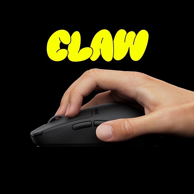Pulsar Gaming Gears X2H Crazylight Wireless Gaming Mouse, Ultra Lightweight 1.51 oz (43g), Optical Switch, 32000 DPI, 750 IPS, XS-1 Sensor, 8k Compatible (Medium, Jet Black)