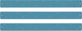 Three by Three Seattle Large Magnetic Strip Bulletin Board (3-Pack) – 28″ × 2.5″ Metal Magnetic Display Board with 12 Neodymium Magnets Each (Sky Blue)