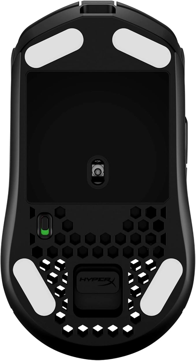 HyperX Pulsefire Haste Wireless Gaming Mouse Ultra Lightweight 61g 100 Hour Battery Life, Honeycomb Shell, 16000 DP,I 6 Programmable Buttons, HyperX NGENUITY, for PC, PS4, Xbox Series, Black (Renewed)