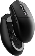 MAMBASNAKE Attack Shark G3 Wireless Gaming Mouse with Tri Mode Wired/2.4Ghz/BT,59g Ultra-Lightweight,25000 DPI,1000 Polling,PixArt PAW3311 Sensor,500mAh Long Battery,Programmable for PC Gamer(Black)