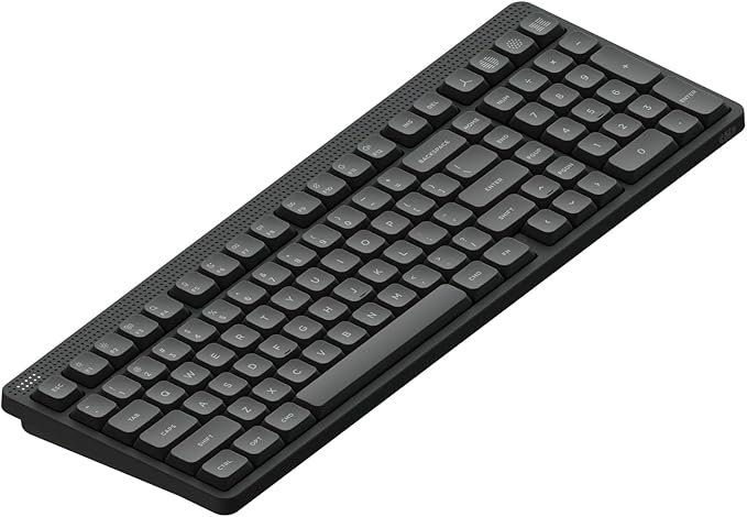 nuphy Node100 Wireless Mechanical Keyboard, Hot Swappable Custom Low Profile Keyboard, 103 Keys Computer Gaming Keyboards, Supports Touch Gestures, PBT Keycaps, RGB Backlit, Bluetooth/2.4GHz/USB-C
