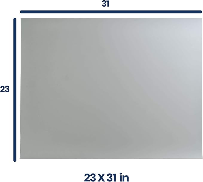 Pacific Arc Vinyl Board Cover. Self Healing and Stain Resistant Gray/White Sheet, 23 inches by 31 inches