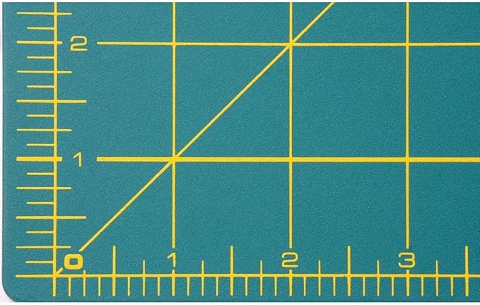 OLFA 18" x 24" Self Healing Rotary Cutting Mat (RM-SG) - Double Sided 18x24 Inch Cutting Mat with Grid for Quilting, Sewing, Fabric, & Crafts, Designed for Use with Rotary Cutters (Green)