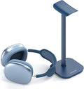 Headphone Stand, Desktop Headset Holder Heavy Base Desk Earphone Stand Aluminum Gaming Headset Hanger Rack for AirPods Max, AirPods, AirPods Pro, Sony, Beats, Bose, Razer and More(Blue)
