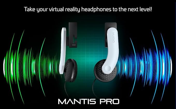 Bionik Mantis Attachable VR Headphones: Compatible with PlayStation VR2, Adjustable Design, Connects Directly to PSVR, Hi-Fi Sound, Sleek Design/PS4/PS5