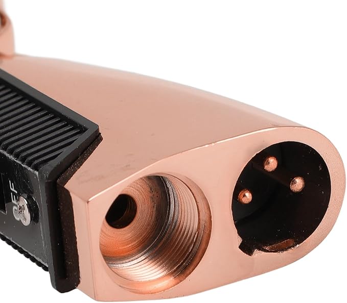 Classic Retro Microphone, Vintage Dynamic Microphone, Zinc Alloy Self Tensioning Rotating Rack, Unidirectional Cardioid Mic, Universal Stand Compatible (Rose Gold)