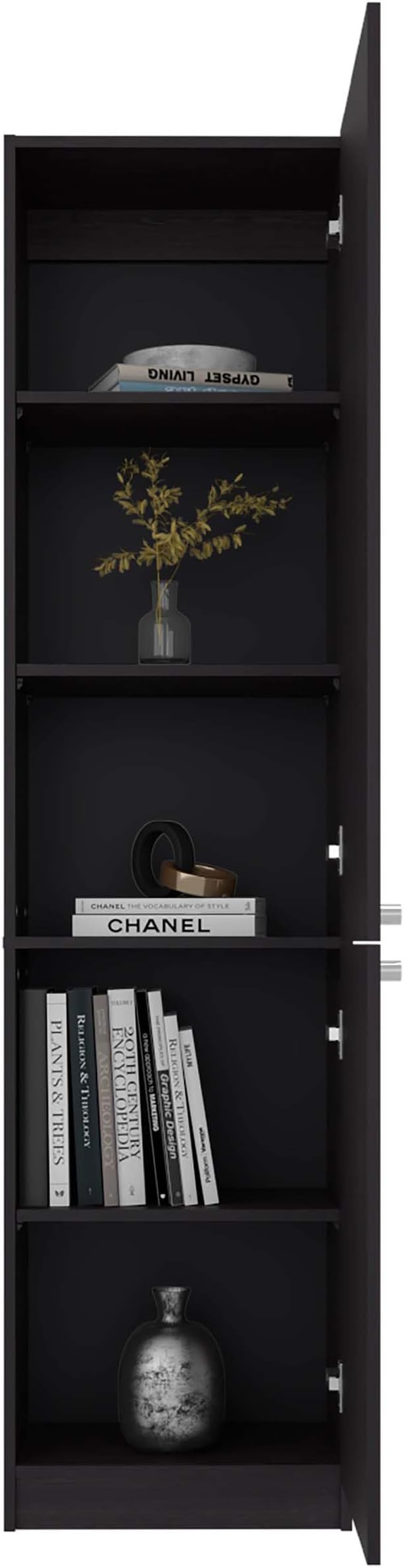 Wenge 2-door Storage Cabinet Streamlined low-profile frame adapts effortlessly to tight corners in bedrooms, hallways, and closets maximizing storage potential without obstructing pathways or door s