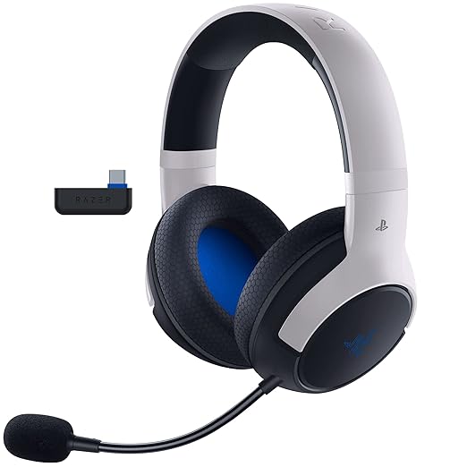 Razer Kaira HyperSpeed Wireless Gaming Headset for PlayStation 5 / PS5, PC, Mobile + PlayStation Media Remote