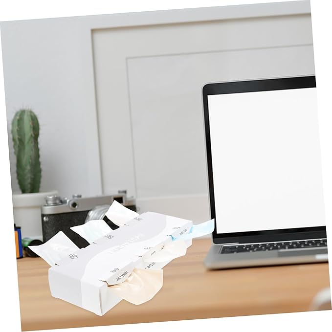 GALPADA Desktop Trash Can 180 Disposable Garbage Bags Portable Rubbish Bin for Office Home and Kitchen Slim Design for Compact Spaces