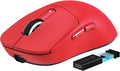 MANBASNAKE Attack Shark X3 Pro 4K/8K Hz Mouse, 59g Superlight BT/2.4G Wireless/Wired Gaming Mouse, PixArt PAW3395 Gaming Sensor, 26000 DPI, Programmable Buttons for Win11/Xbox/PS/Mac(Red)