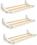 PEGGY Pegboard Accessory Hook and Dowel Organizer Storage for Tape, Steel Wire Spools, Ribbon, Crafts, Hobby, 12” kit (3PK White)