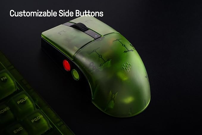 8Bitdo Retro R8 Mouse with Charging Dock, PAW 3395 Optical Sensor DPI 26K, 4K Polling Rate, Programmable Buttons, Kailh Sword GM X Micro Switches, Ambidextrous - Xbox Edition (Officially Licensed)
