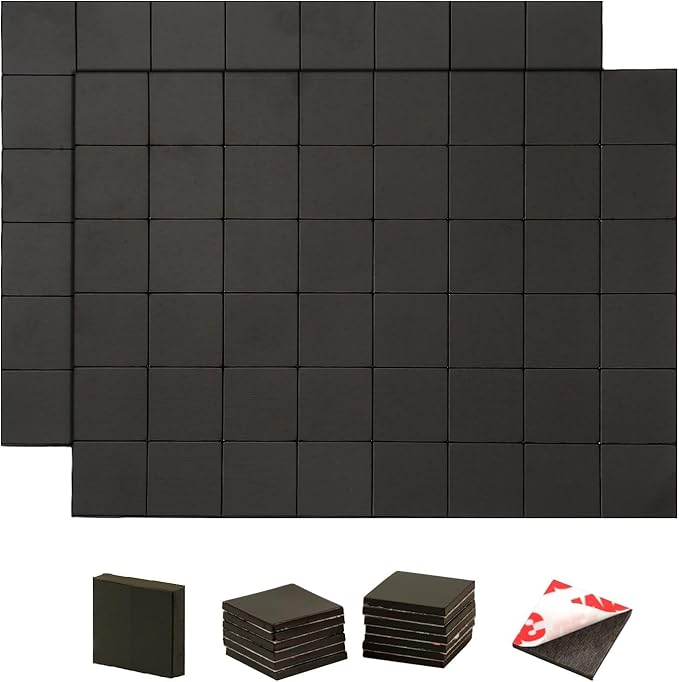 Adhesive Magnets Each 3/4" x 3/4",288PCS Value Pack for Teacher in Classroom,Office Essentials Supplies to Make Things Into Magnetic Sticker(80mil Magnet)