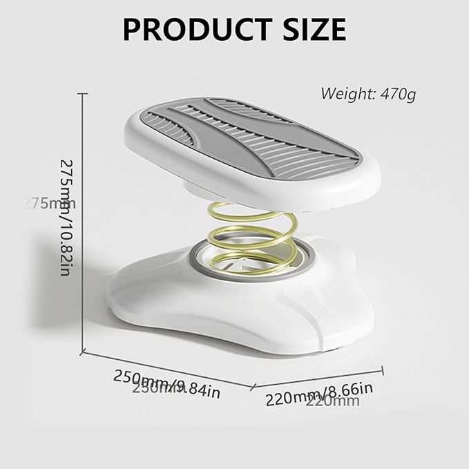 2 PCS Foot Rest for Under Office Desk Multifunctional Foot Stool Toilet Stool Squat Adult Portable Non-Slip Potty Step Stool Improve Squatting Posture Exercising Relax Legs and Abdomen（Grey）