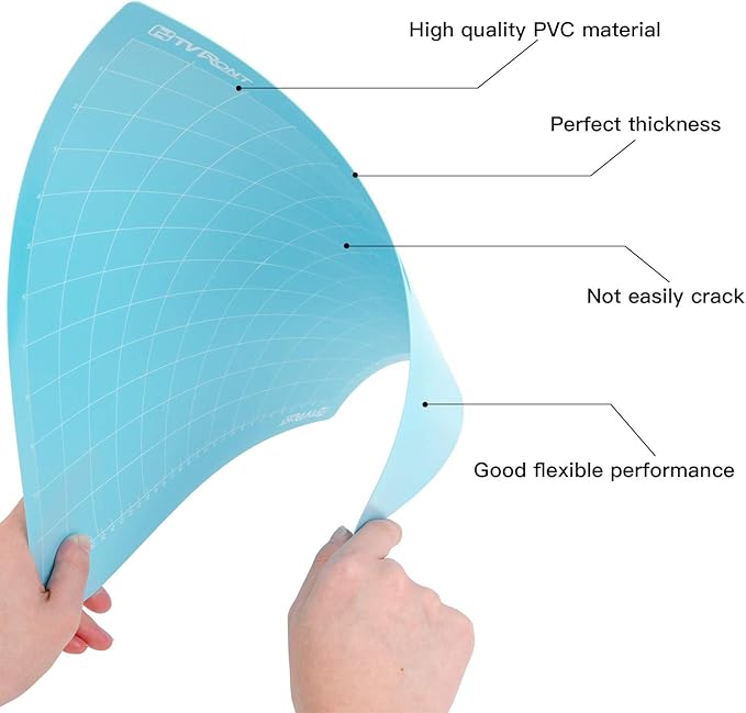 HTVRONT Light Grip Cutting Mat, 6 Pack Cutting Mat 12x12 Compatible with Cricut Maker 3/Maker 4/Maker/Explore 3/4/Air 2/One, Light Adhesive Sticky Quilting Cutting Mats Replacement Accessories