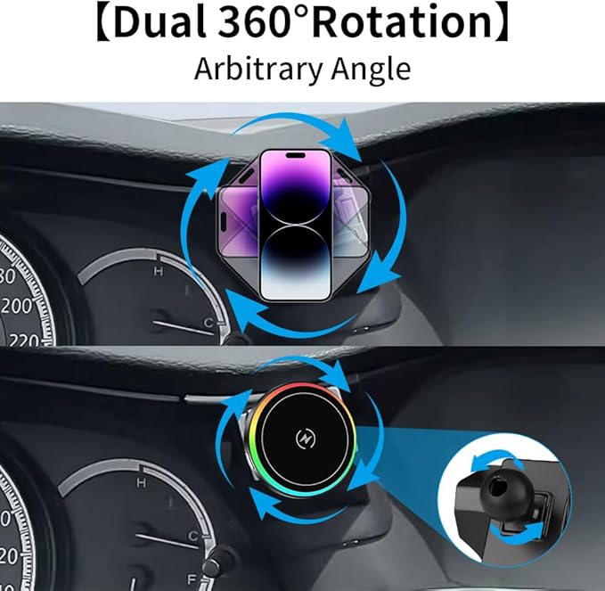 Car Magnetic Phone Mount for Honda Accord 2013 2014 2015 2016 2017 Auto Interior Accessories Best Cellphone Holder Fast 15W Wireless Charger Cell Phones Charging Screen Stand Vehicle Accessory