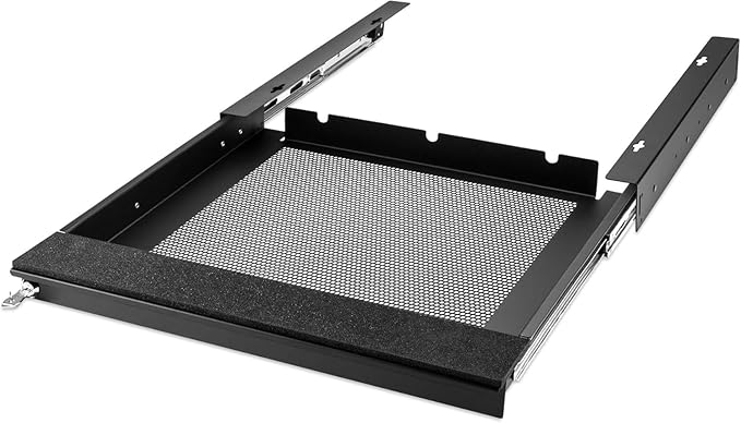 Penn Elcom Under Desk Laptop Drawer, Lockable, for 17” Laptops - Premium Sliding Security Drawers - Model EX-6151B