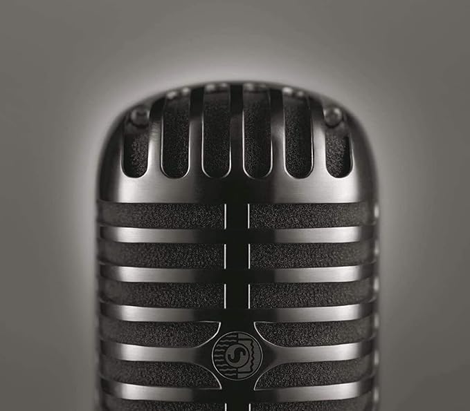Shure 55SH Series II Iconic Microphone - Vintage Style, Rich Sound Quality, Rugged Construction, Shock-Mounted Noise Reduction for Vocals & Instruments-for Live Performances & Studio Recording
