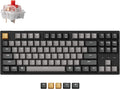 Keychron C1 Pro Wired Custom Mechanical Keyboard, TKL Layout QMK/VIA Programmable OEM Profile Double-Shot PBT Keycaps White LED Backlight with K Pro Red Switch for Mac Windows Linux