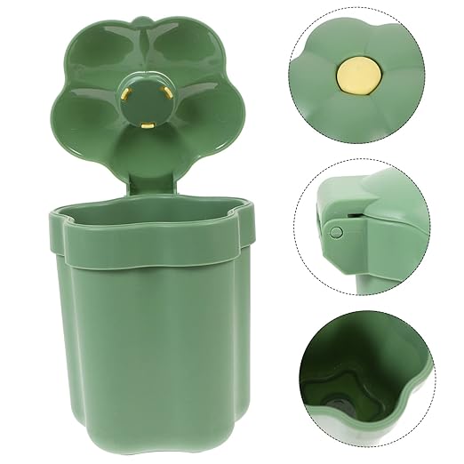 COHEALI Slim Desktop Trash Can Small Office Desk Bin Decorative Cartoon Shaped Wastebasket for Kitchen Bedroom