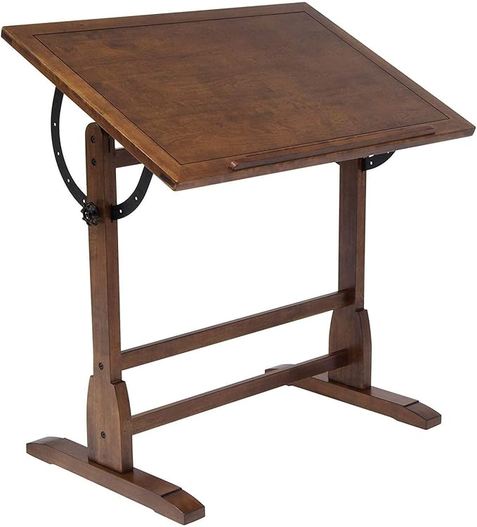 Studio Designs Vintage Drafting Table - Adjustable Angle Desk for Artists & Students 36 in
