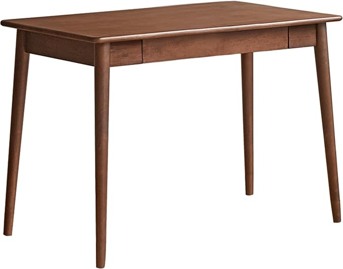 Computer Desk, Solid Wood Desk, Mid Century Modern Home Office, Writing Desk with Drawers for Study Bedroom Living Room 31.49" W