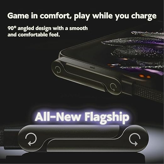 240W Super Fast Charging, Invisible Holder Charger Cable with Stand, Built-in Phone Support Fast Charging Cord, Type C Braided Design for Gaming Office Travel (C to Lignting)