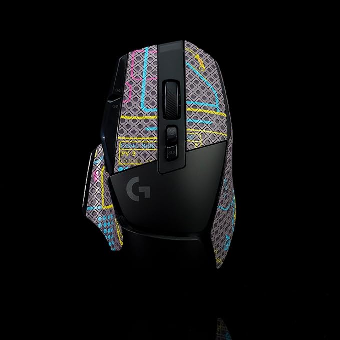 Grip Tape for Logitech G502X Lightspeed Plus- Anti-Slip,Enhanced Control, Sweat Resistance,Improves FPS Gaming Grip & Mouse Protection [Pre-Cut] Punk Gray 0.4mm