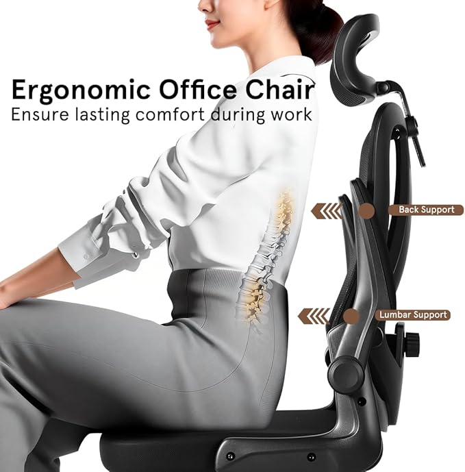 Office Chair, Gaming Chair Desk Chair Comfy Computer Chair Ergonomic Office Chair Mesh Office Chair 400 LBS with Rolling for Gaming Home and Office
