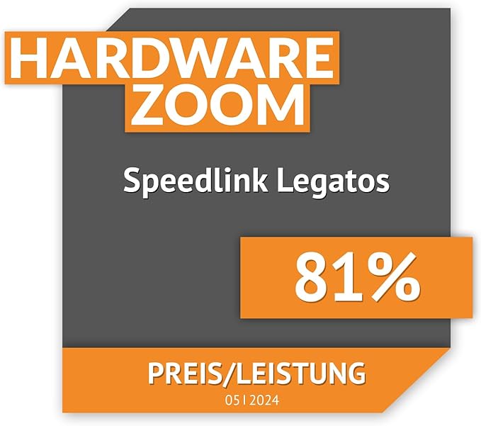 Speedlink LEGATOS Gaming Headset Wired - Lightweight Headset with Microphone and Cable Remote Control, Compatible with PC, PS5, PS4, Xbox, Switch, 3.5 mm Jack Plug with Y Adapter, Black