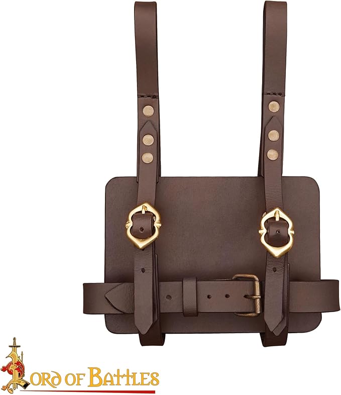 Lord of Battles Adventurer's Book or Diary Holder Handcrafted from Genuine Leather 11 x 8 Inch (Brown)
