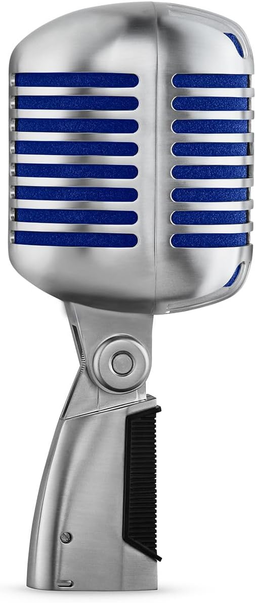 Shure Super 55 Deluxe XLR Vocal Microphone – Vintage-Style Supercardioid Dynamic Mic for Singing, Live Performance & Recording, Classic Sound, Durable Rugged Metal Housing