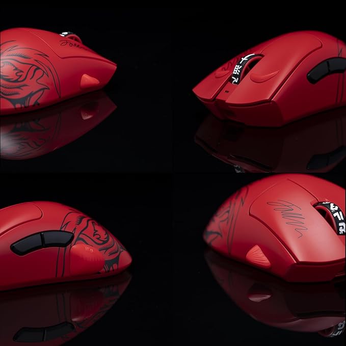 Gaming Mouse Three Dimensional Grips Auxiliary Patch for Esports Gamer Supporting Palm Labor-Saving Non Slip Skin Feel Traceless Red